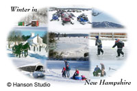 Winter in New Hampshire Collage